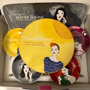 Mary Kay collectible coffee & cake plate service SET